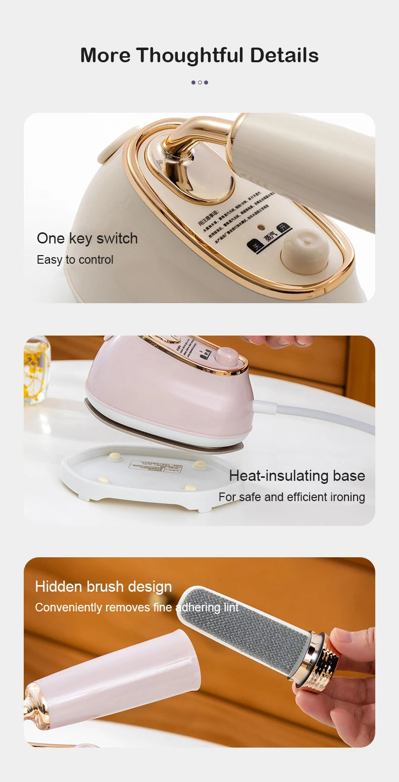 Tidesmit 110V portable mini steam iron for dry and wet ironing of travel garments and wrinkle removal