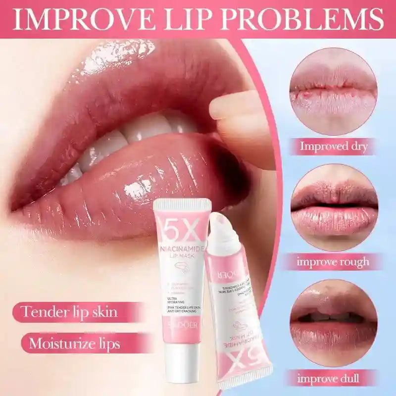 Dark Lip Lightening Balm - Exfoliating Pink Lip Mask by Tidesmit Lip Care Tidesmit