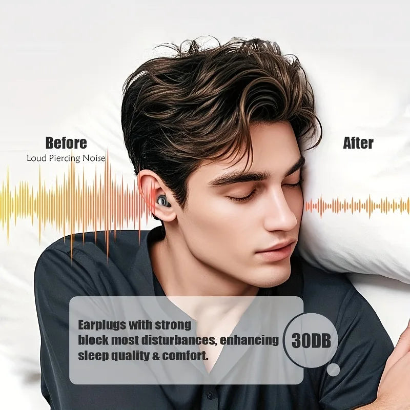Ear Plugs for Sleeping Noise Cancelling 45dB, Reusable Silicone Earplugs with 8 Eartips and Portable Storage Case