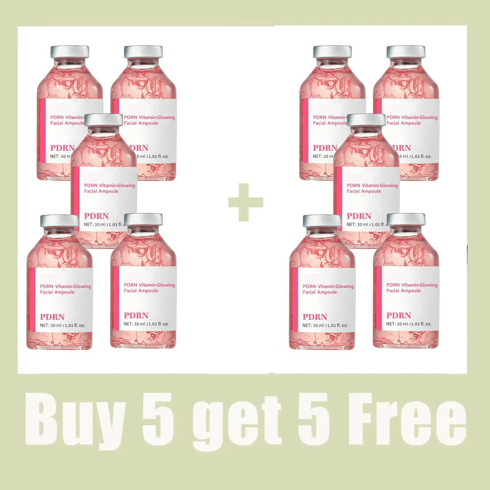 Tidesmit Deep Collagen Essence pink PDRN stem cell ampoule bottle for hydrating and brightening skincare