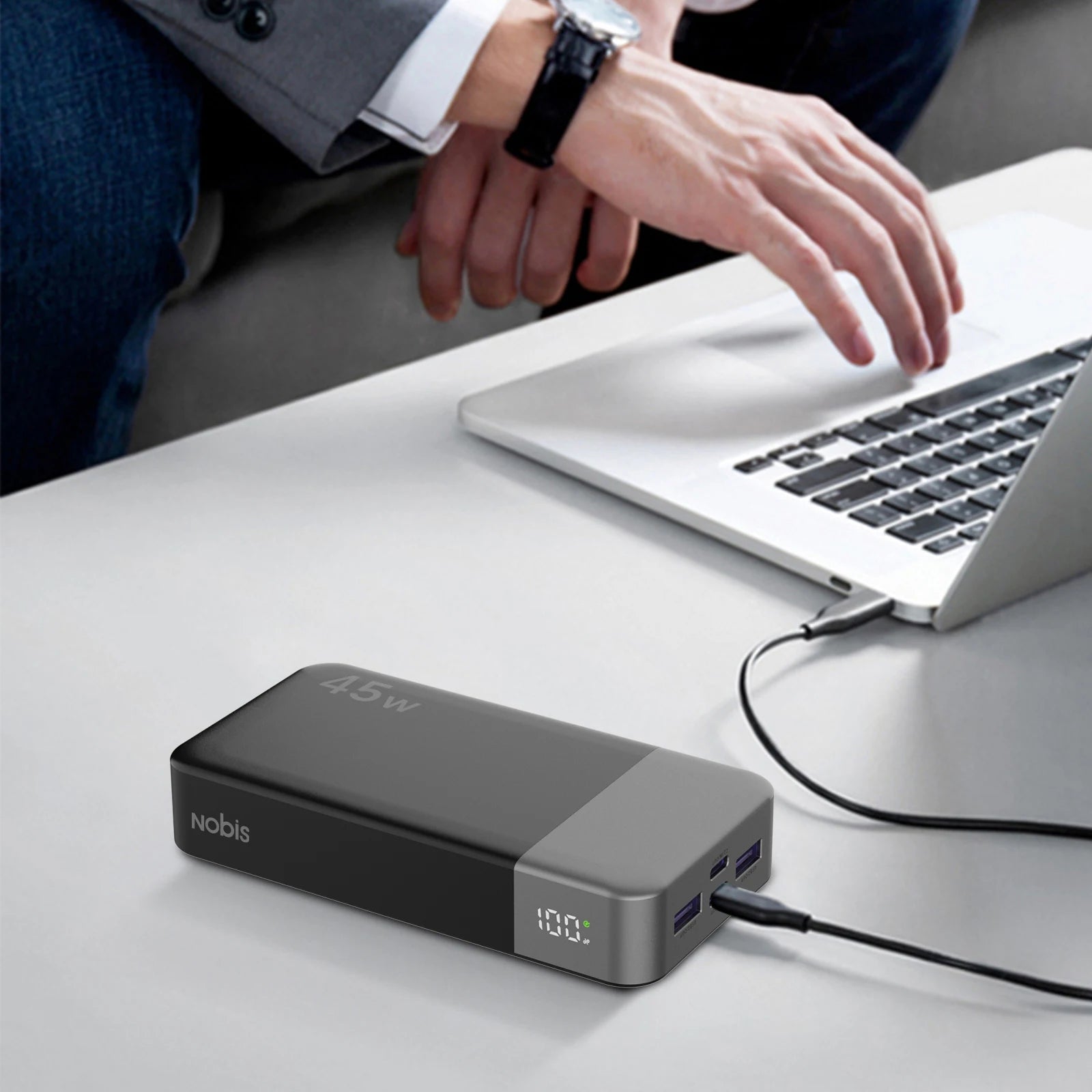 20000mAh Portable Charger - 45W USB-C Fast Charging Power Bank Tidesmit
