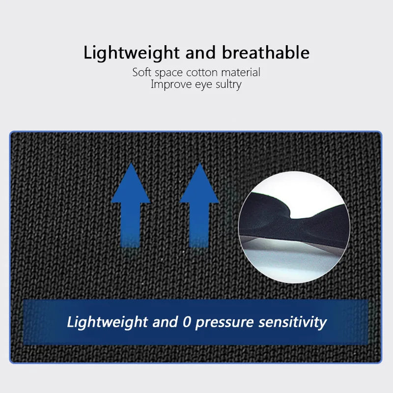 3D Sleeping Eye Mask Travel Rest Aid Eye Cover Patch Paded Soft Sleeping Mask Blindfold Eye Relax Massager