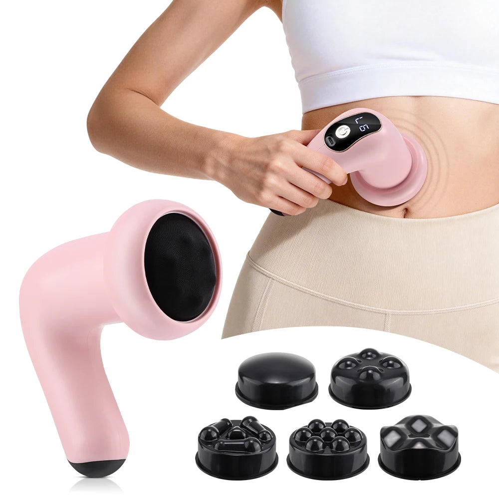 Fascia Gun 5-Head Percussive Therapy Device for Deep Tissue Recovery Fascia Gun Tidesmit