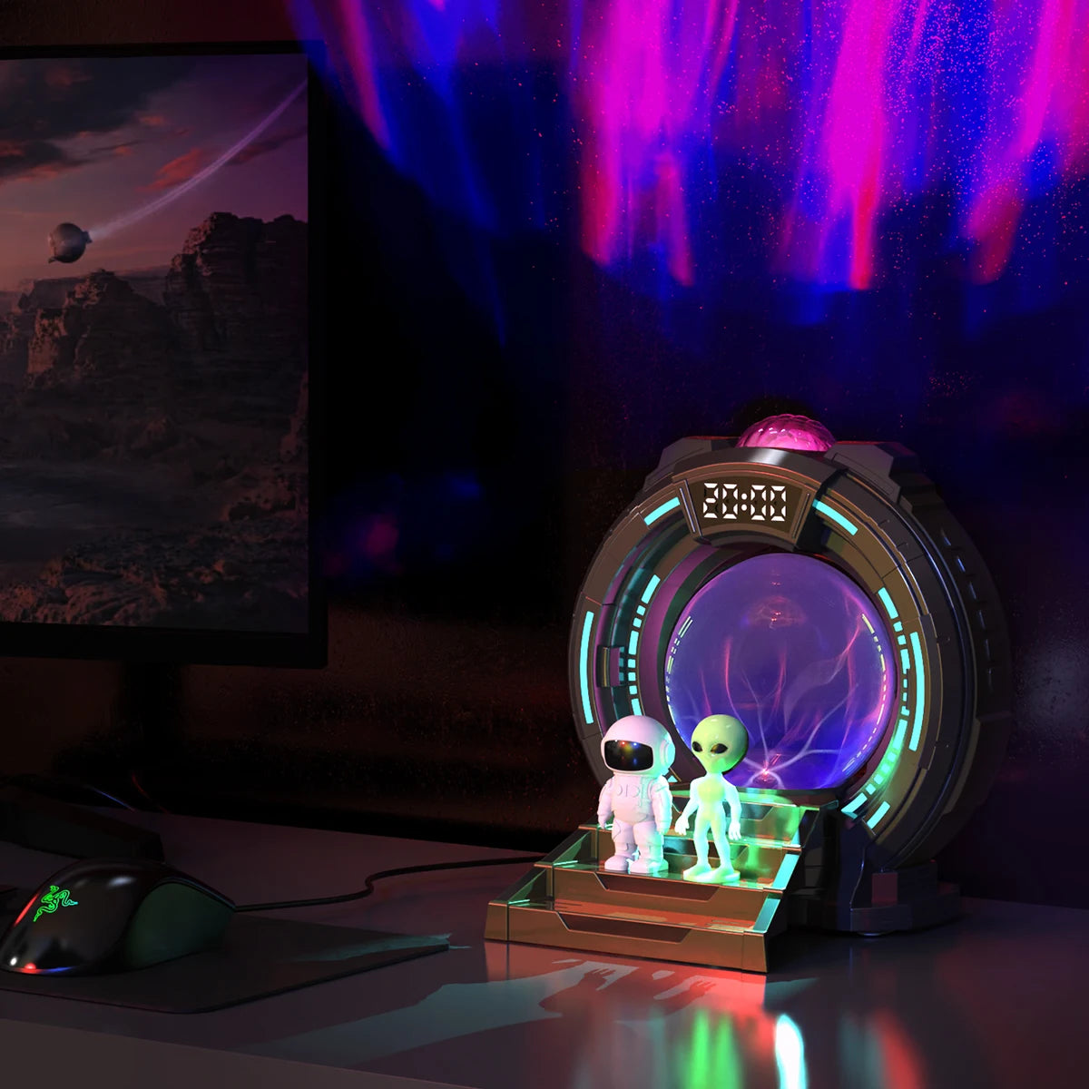 Astronaut Projector Light with Bluetooth Speaker, Stargate Design Tidesmit