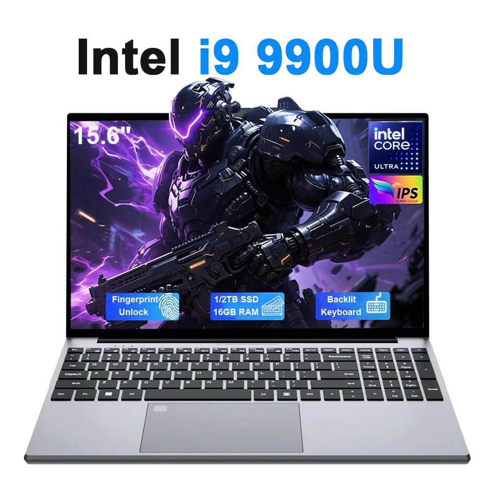 15.6 inch Laptop Computer PC intel i9 10980HK/9900U Laptops 16GB RAM 1TB M.2 SSD Portable 1920*1080 Laptop Notebook Windows 11