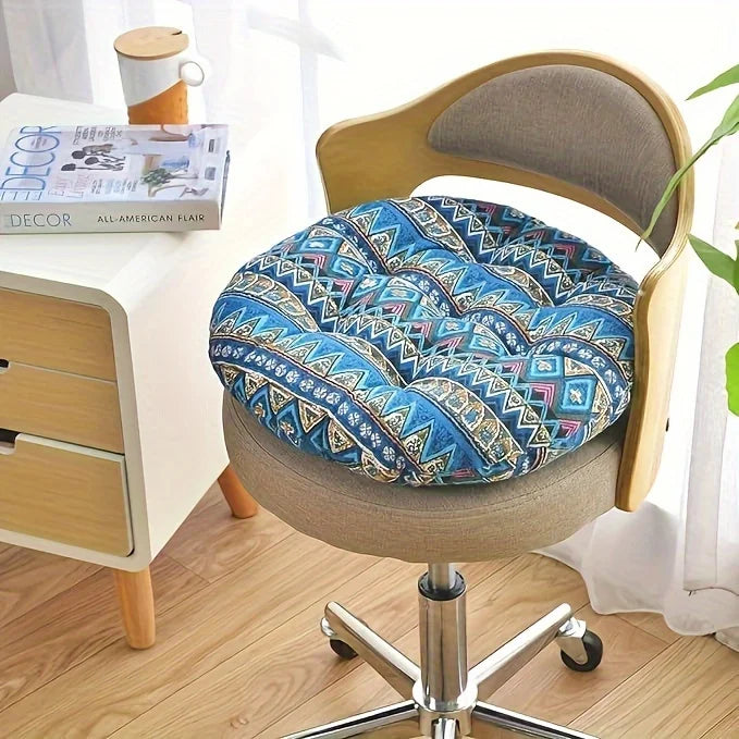 Square/Round Seat Cushion Suitable for Yoga, Dining, and Office Chairs, Ethnic Style FabricsTatami Bench Cushions, Home Decor