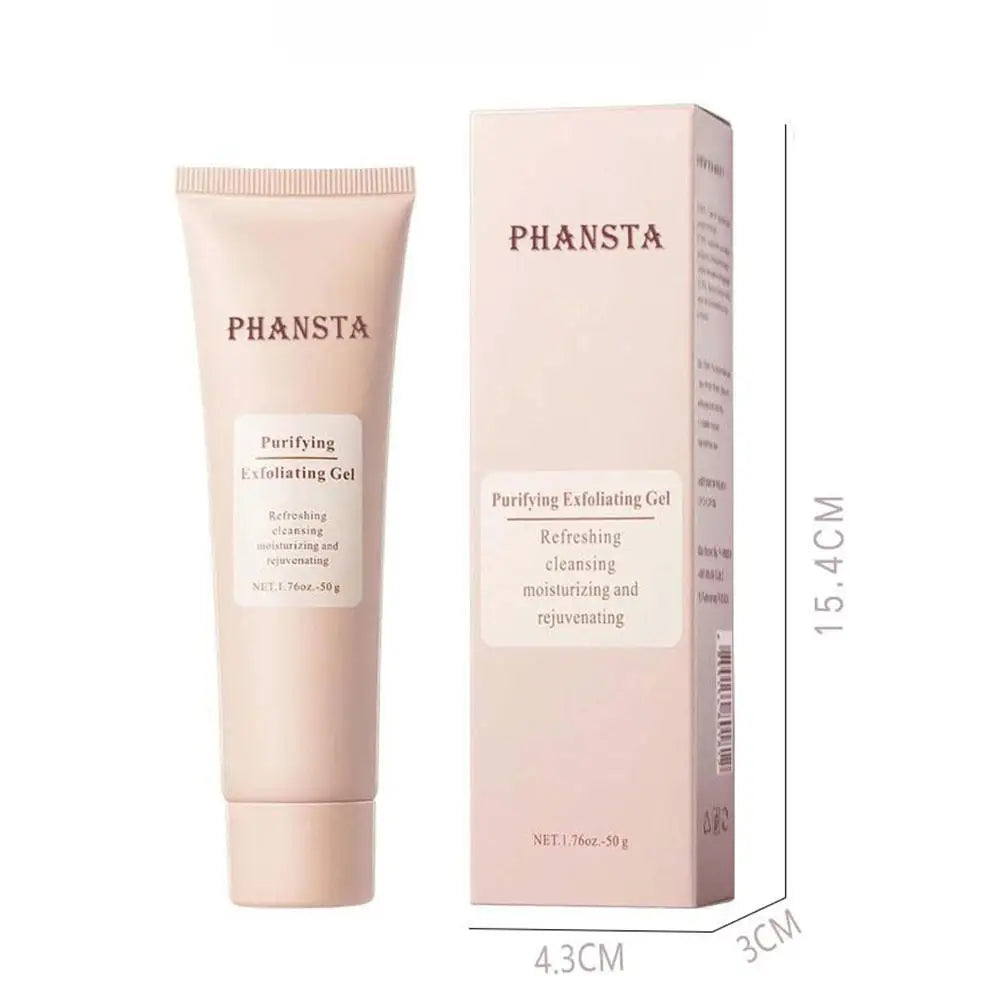 Exfoliating Facial Gel Pink - Deep Pore Cleanser & Moisturizing Treatment Scrubs Treatments Tidesmit