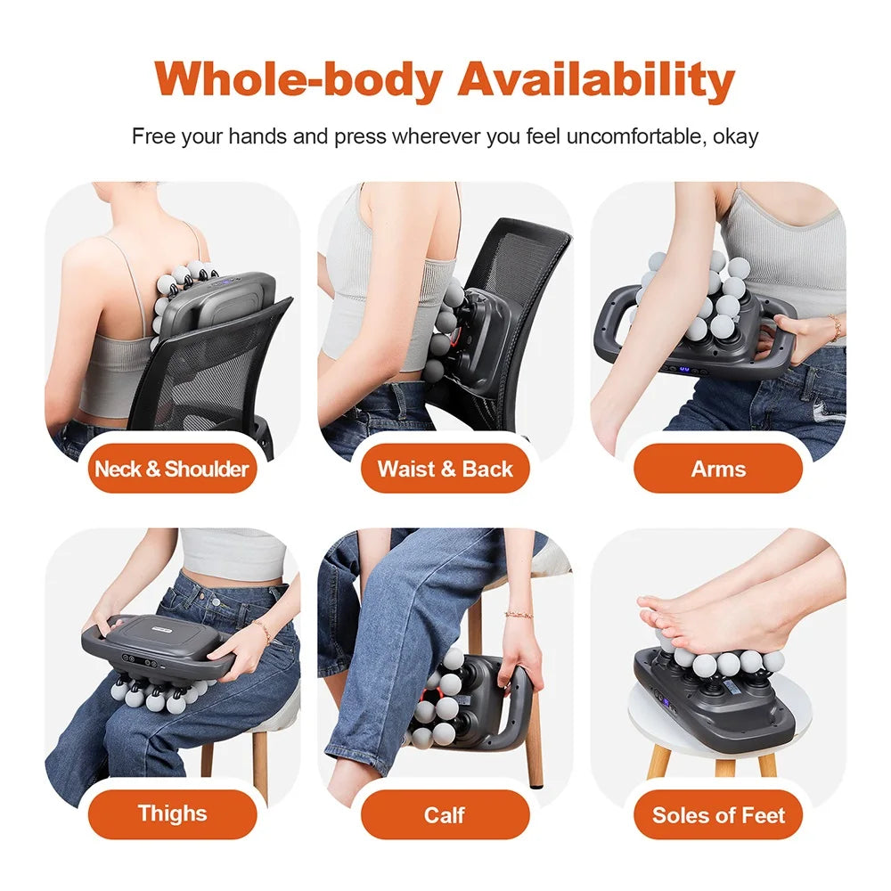 Deep Tissue Massage Gun - 16-Head Portable Electric Massager Body Shaping Massage Equipment Tidesmit