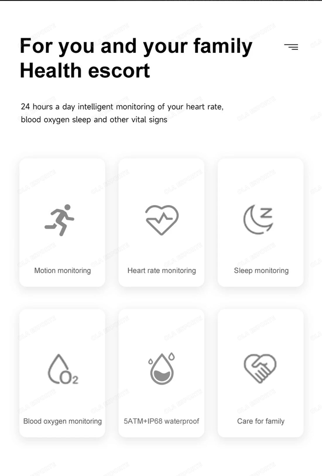 Smart Health Ring - Waterproof Fitness Tracker with Biometric Sensor Tidesmit