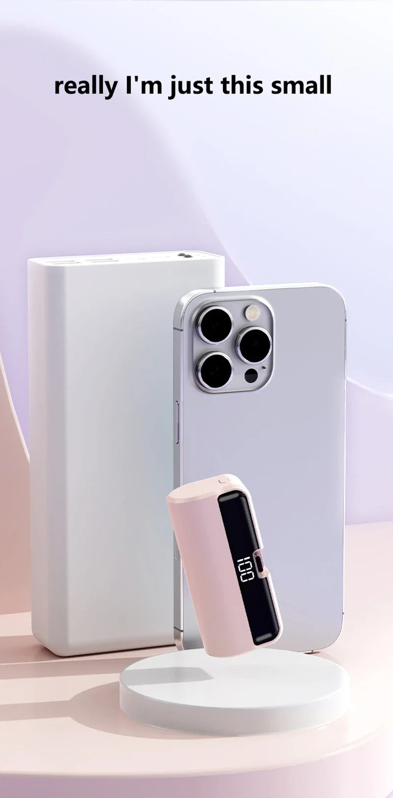 Portable Power Bank 50000mAh | Fast Charging USB-C Travel Battery Tidesmit