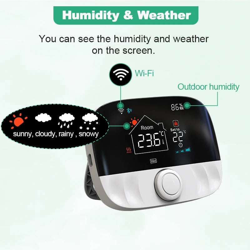 Tuya Smart Home Wifi Heating Thermostat Wireless For Gas Boiler Smart Thermostat Temperature Controller Alexa Google Home