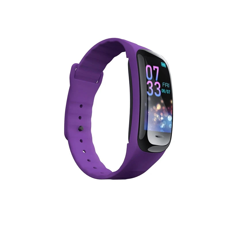 C1 Plus Smart Watch Fitness Tracker Bluetooth Heart Rate Blood Pressure Monitor Step Counting Sports Bracelet for Men Women 2026