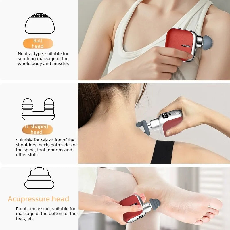 Portable Fascia Gun: Rechargeable Deep Tissue Muscle Recovery Massager Fascia Gun Tidesmit