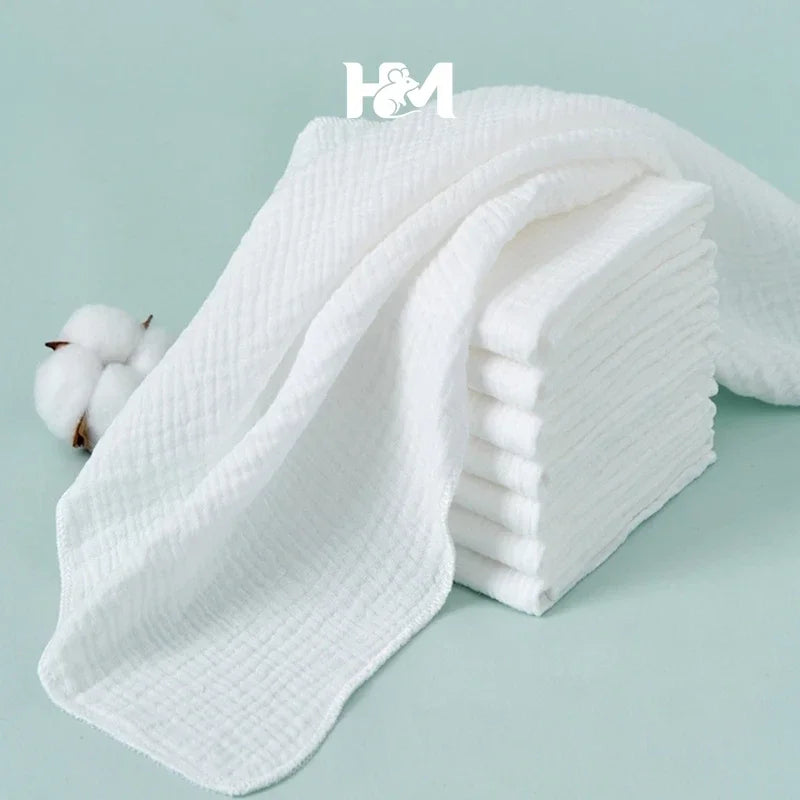 8/10pcs lot 100% Cotton Baby Gauze Diapers For Newborn Baby Nappy Changing 45*43cm Washable Soft Baby Towels
