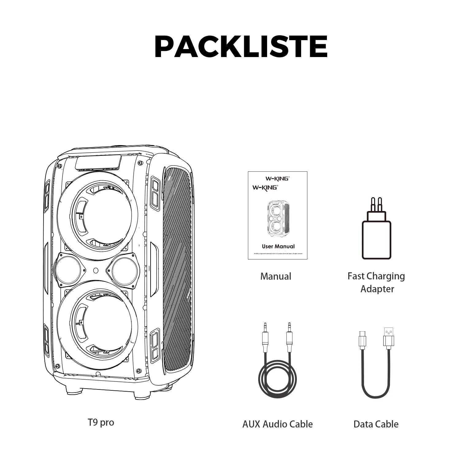 W-KING 250W PEAK Large Bluetooth Speaker Loudest/Massive 120dB/12 Custom Bass, V5.3 Big Party Boombox Portable Speaker Wireless
