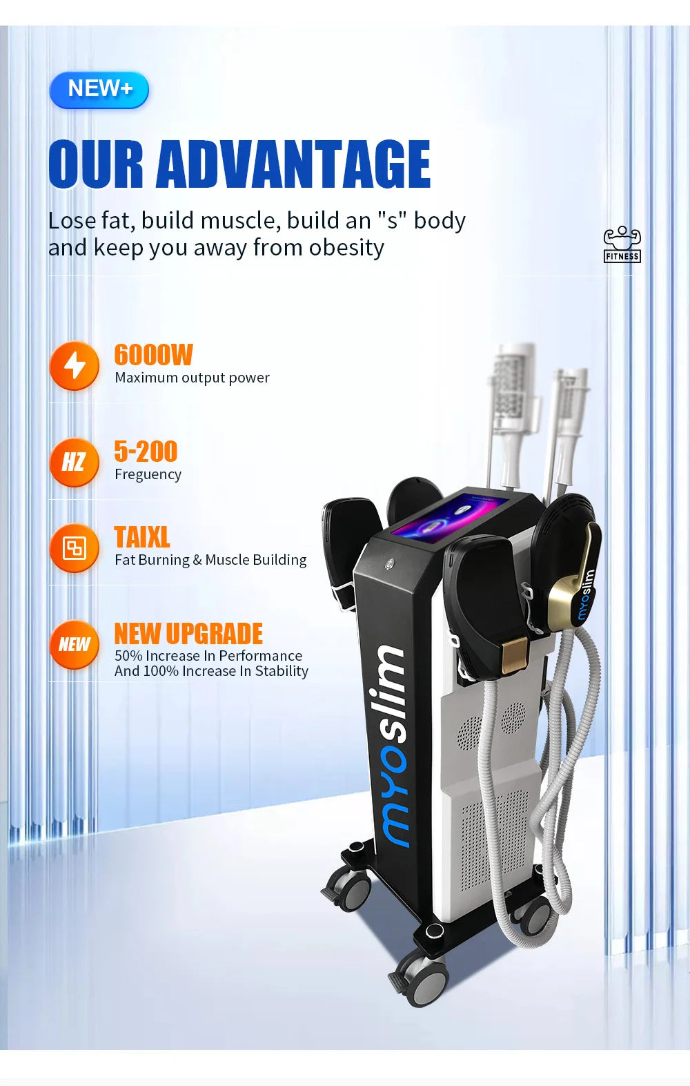Body Sculpting Machine: 6500W RF Muscle Stimulator & Massager Body Shaping Massage Equipment Tidesmit