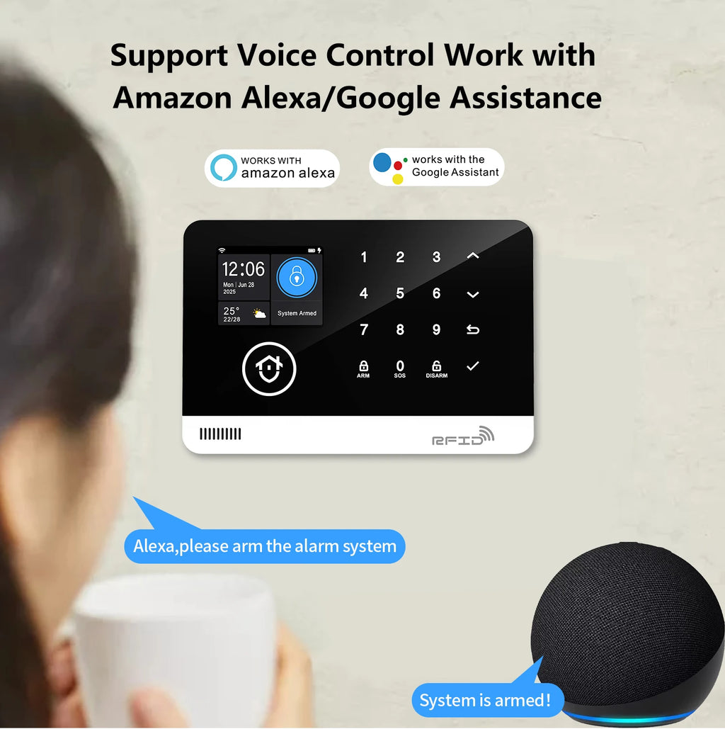 WiFi GSM Home Security Alarm System - Smart Home App Control Tidesmit