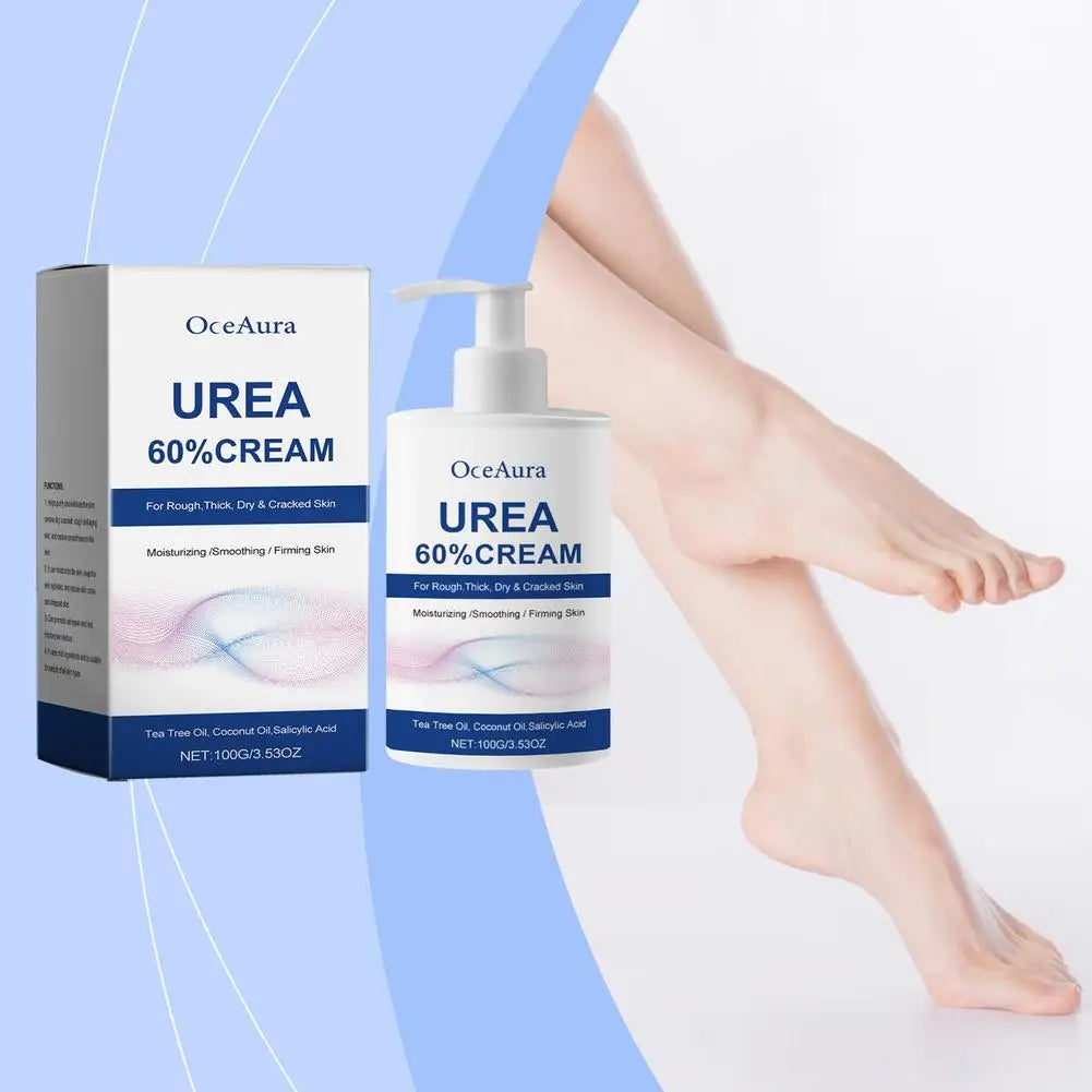 Urea 60% Cream for Cracked Heels - Professional Deep Foot Repair Scrubs Treatments Tidesmit