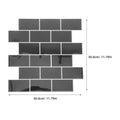6Pcs Peel and Stick Backsplash Tiles Waterproof Oil Resistant Self Adhesive Subway Style Wall Stickers for Kitchen Bathroom