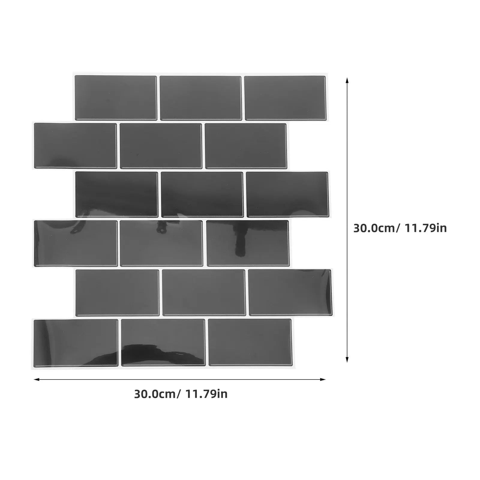 6Pcs Peel and Stick Backsplash Tiles Waterproof Oil Resistant Self Adhesive Subway Style Wall Stickers for Kitchen Bathroom