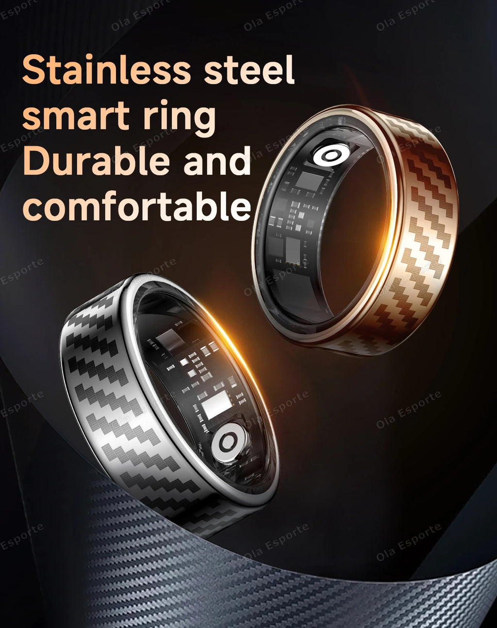 Newest Smart Ring Call Message Notification Hand Gestures Control Health Monitoring IP68 5ATM Waterproof Ring Men Women 2025 New
