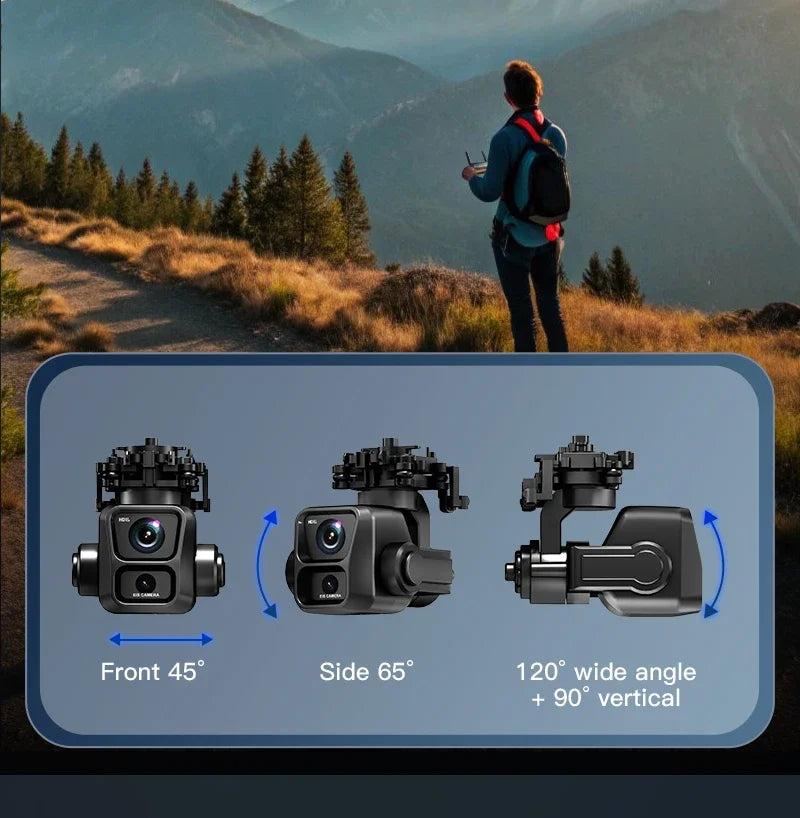 4K GPS Drone with 3-Axis Gimbal & Obstacle Avoidance | KF100 MAX Tidesmit