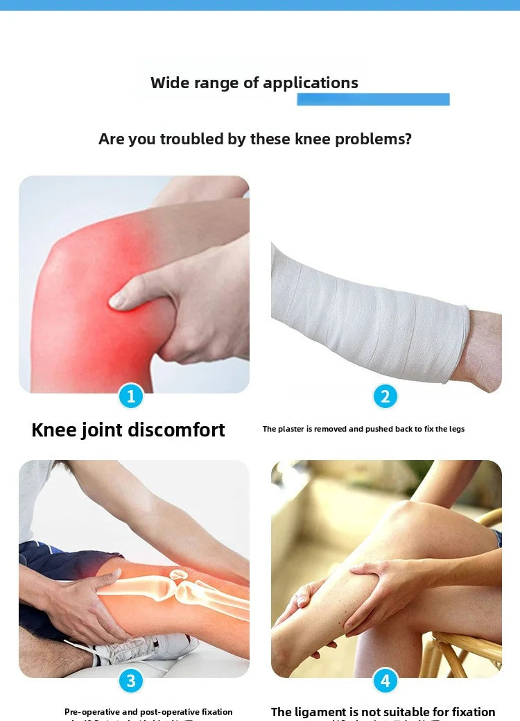 Adjustable Knee Brace Hinged Support Carbon Fiber Stay for Leg Fracture Meniscus Rehabilitation Post Surgery Recovery Breathable
