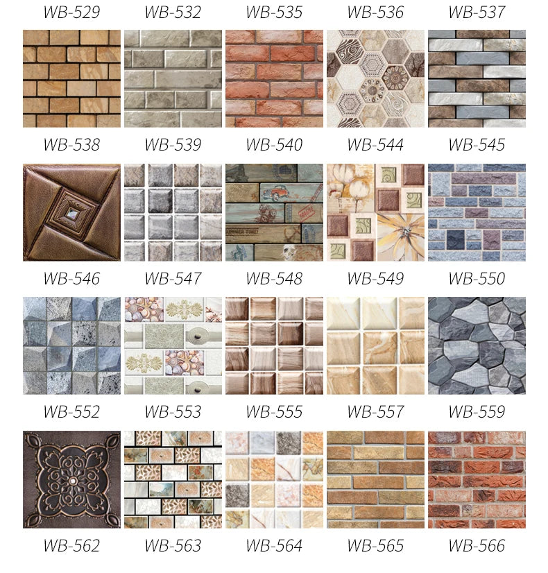10/20Pcs Peel and Stick Tile Backsplash Thicker Design Marble Tiles 12"X12" Stick on Backsplash Self Adhesive Tiles for Any Room