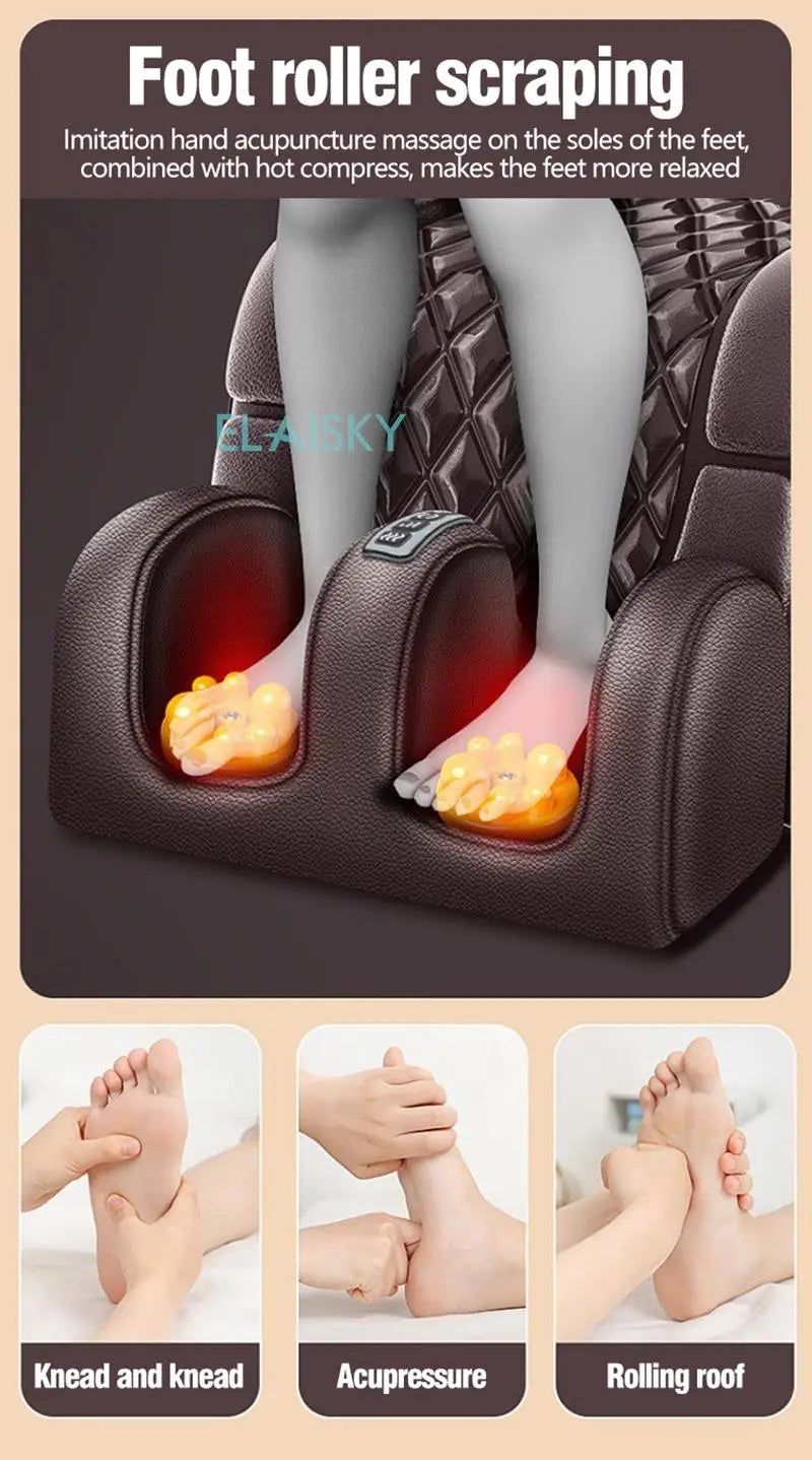 Electric Massage Mattress with Heat Therapy for Full Body Relief Massage Chairs Tidesmit
