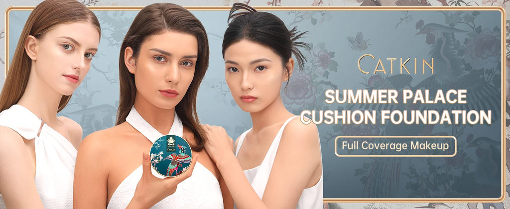 Catkin Phoenix Satin Cushion Foundation - Full Coverage Light Beige Massage Cushion Tidesmit