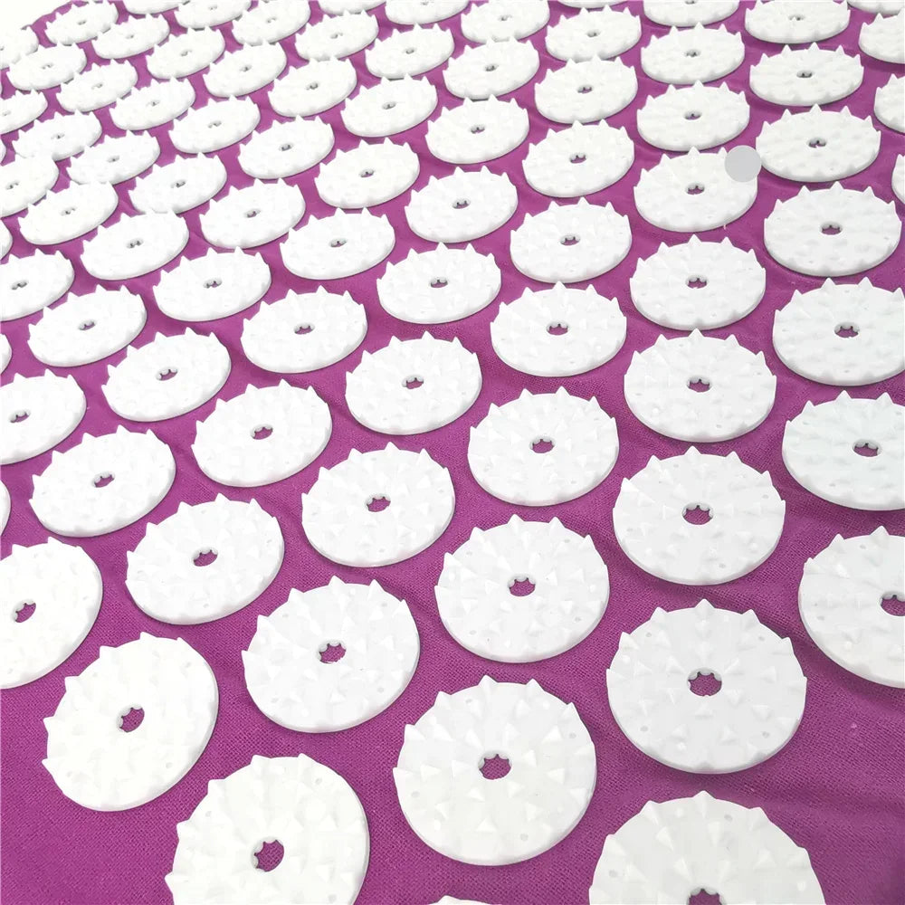 Profession Acupressure Massage Yoga Mat Touchpoints Relieve Back Body Pain Stress Spike Mat Acupuncture Mat with Pillow Cover