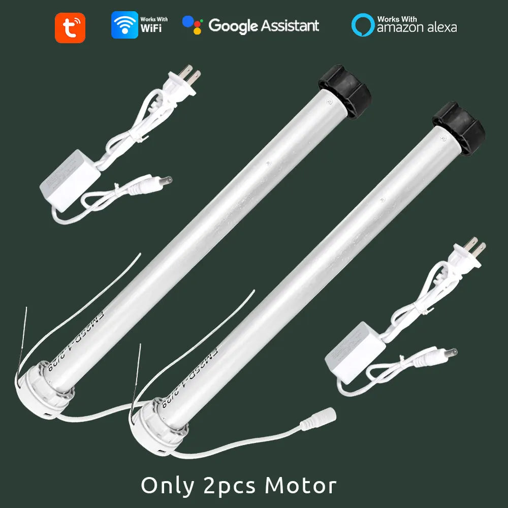 WiFi Roller Blind Motor for 38mm Tubes - App Controlled Smart Home Device 2pcs Motor Only Tidesmit
