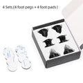 ERUMPENT 4PCS HiFi Speaker Stand Feet Foot Pad High Quality Shock-absorbing Pins Aluminium Alloy Metal Foot Pads for Sound Box