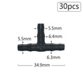 Irrigation Dripper Sprinkler Connector 1/8" 1/4" Hose Barb Tee Elbow Water Pipe Repair  Fitting Garden 3/5 4/7mm Tube Coupler