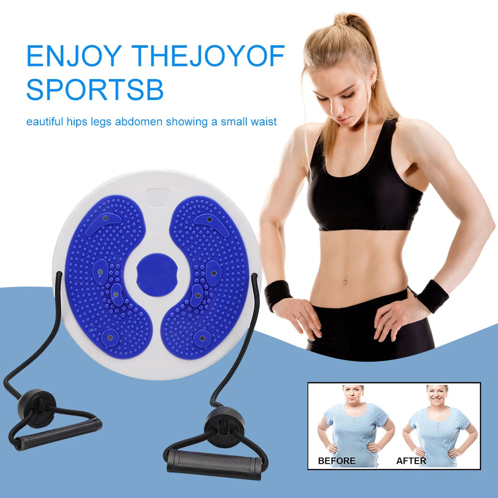 Twist Waist Disc with Resistance Bands for Core and Full Body Shaping Body Shaping Massage Equipment Tidesmit