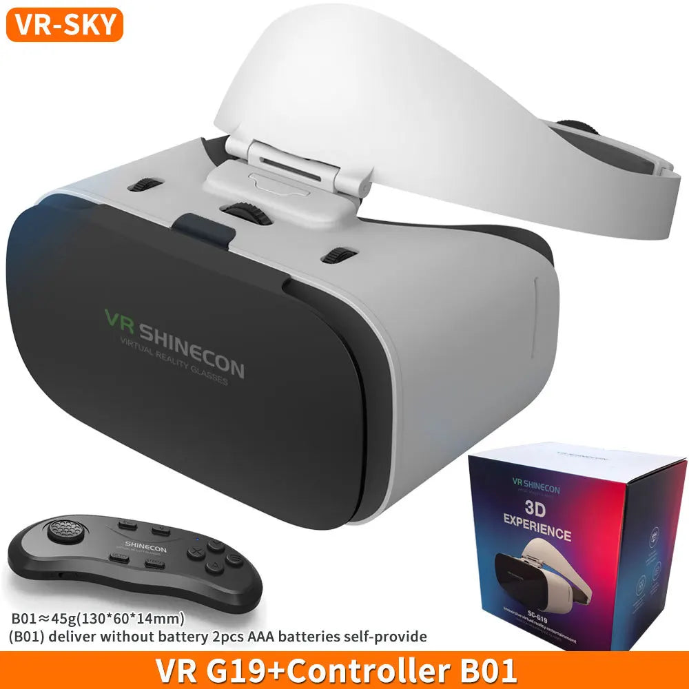 VR Headset for Smartphone 3D Experience - Adjustable G19 Model G19 with B01 CN Tidesmit