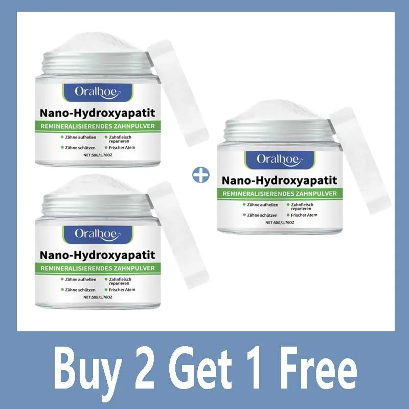 Tidesmit Winter Whitening Tooth Powder with 10% Hydroxyapatite for enamel repair and fresh cool mint breath