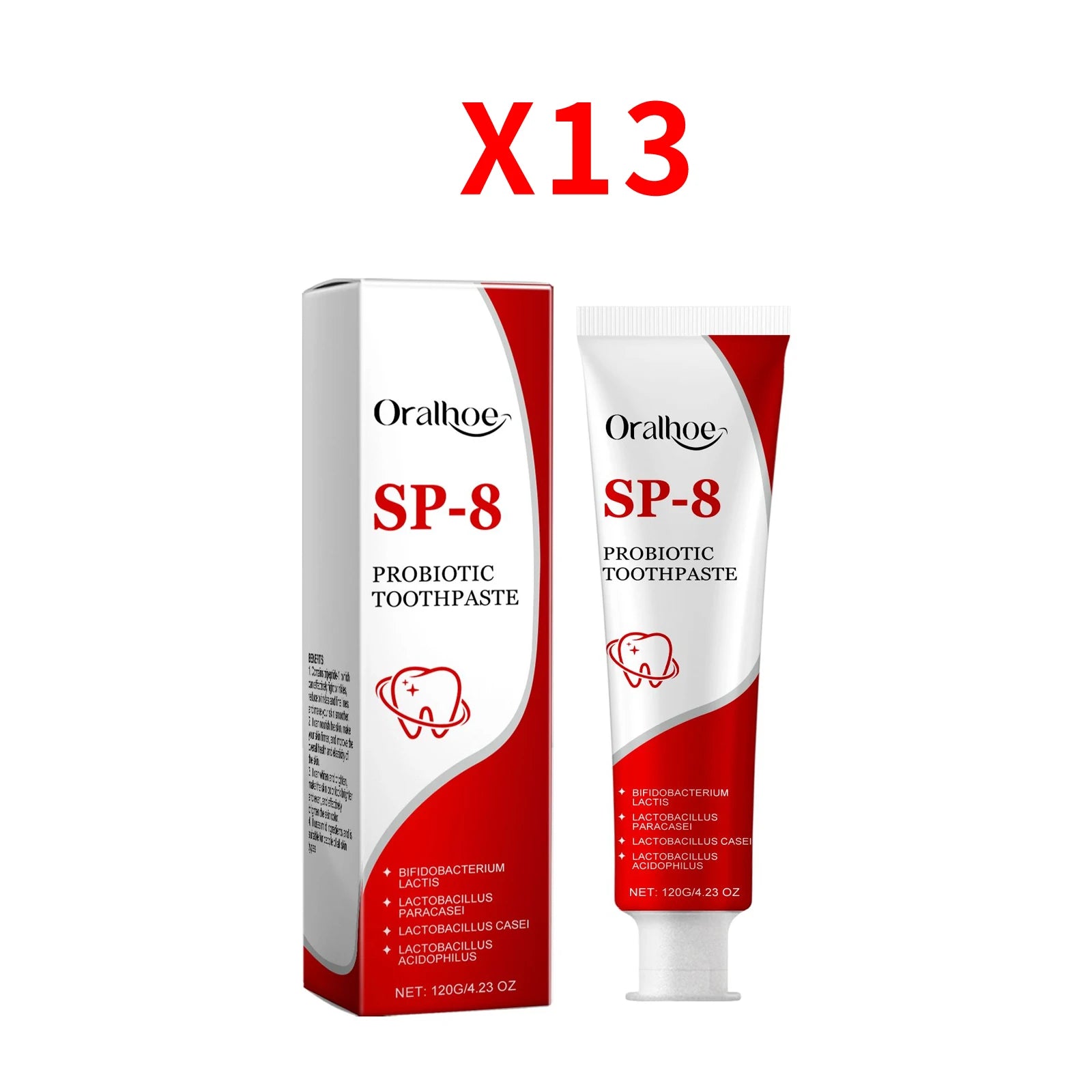 Tidesmit SP-8 Probiotic Whitening Toothpaste for plaque removal and fresh breath oral hygiene
