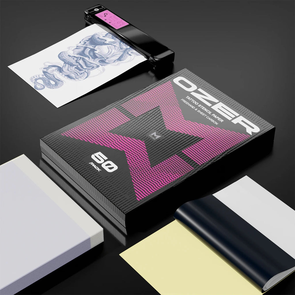 Tattoo Transfer Paper 100 Sheets A4 for Professional PMU and Tattooing Permanent Makeup Machines Tidesmit