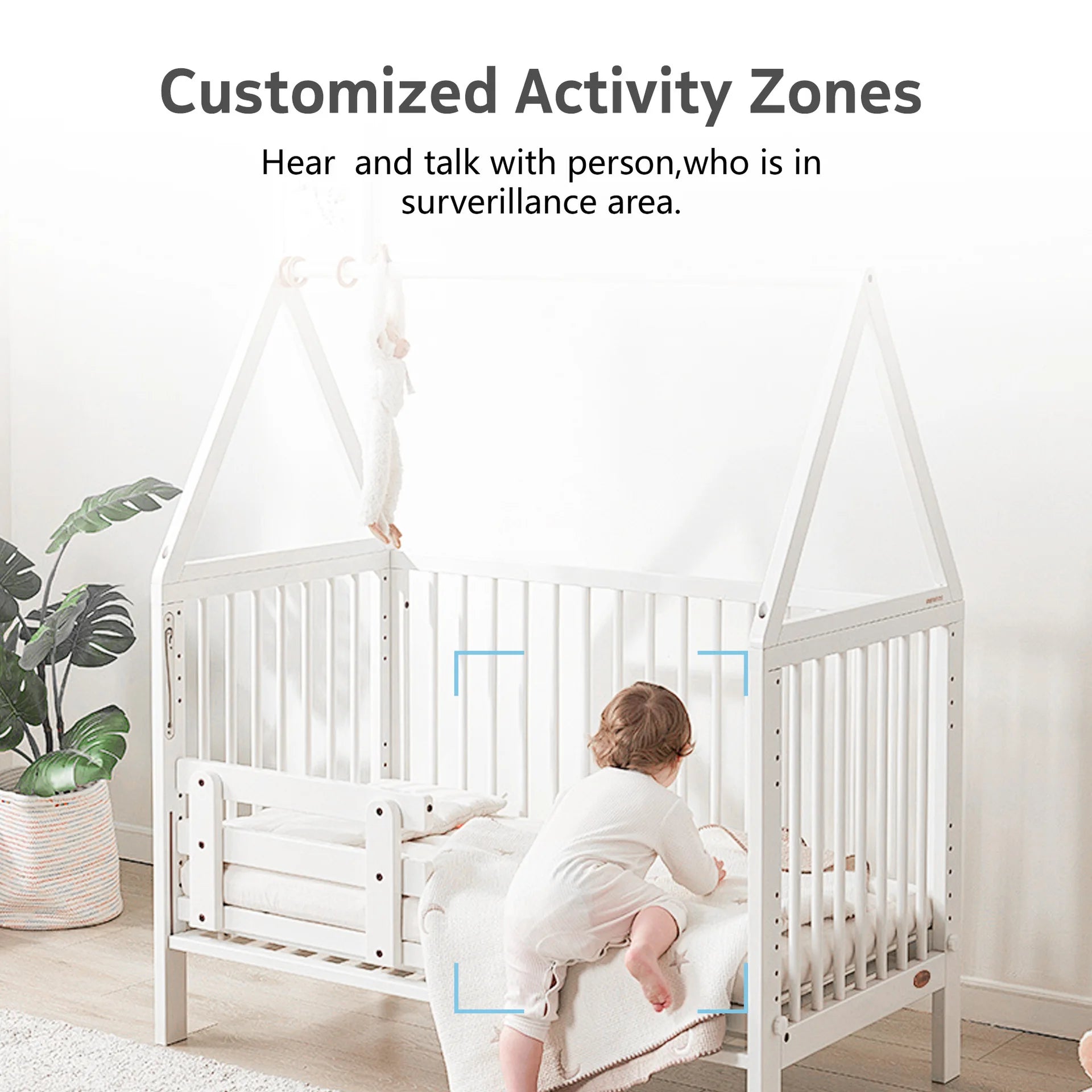 4MP 2K 400W Tuya Smart WiFi 355 IP Camera Indoor Wireless Surveillance Auto Tracking Human Home Security CCTV Baby Pet Monitor