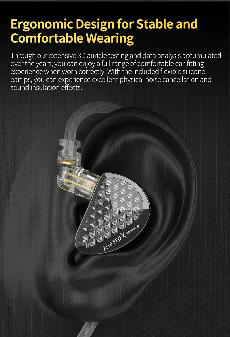 Tidesmit AS16 Pro Wired In-Ear Monitors - 16BA Drivers HiFi Audio Tidesmit