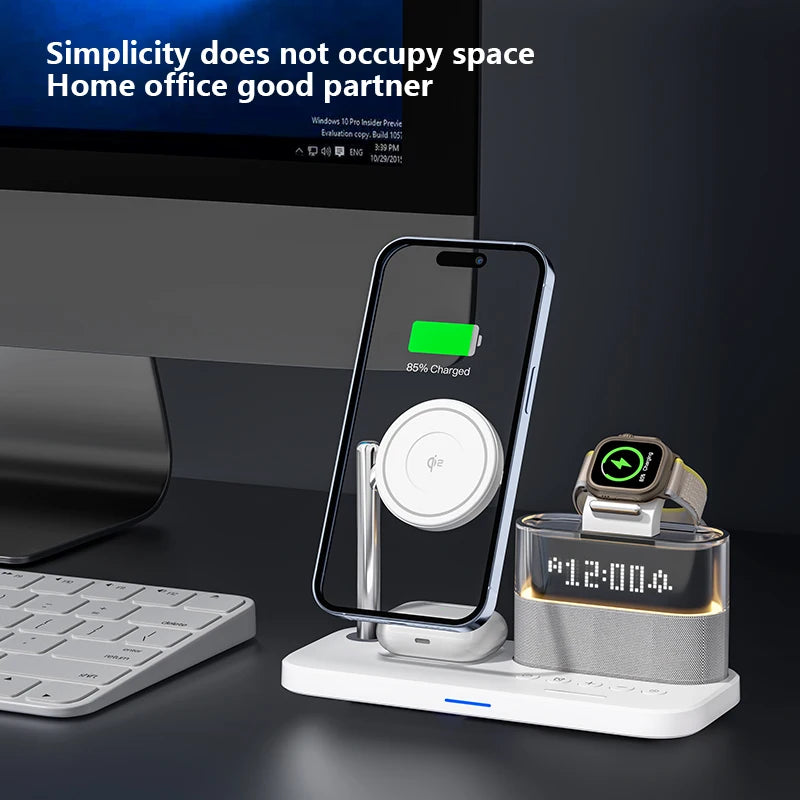 Tidesmit 3-in-1 Qi2 Wireless Charging Station for MagSafe Devices Tidesmit