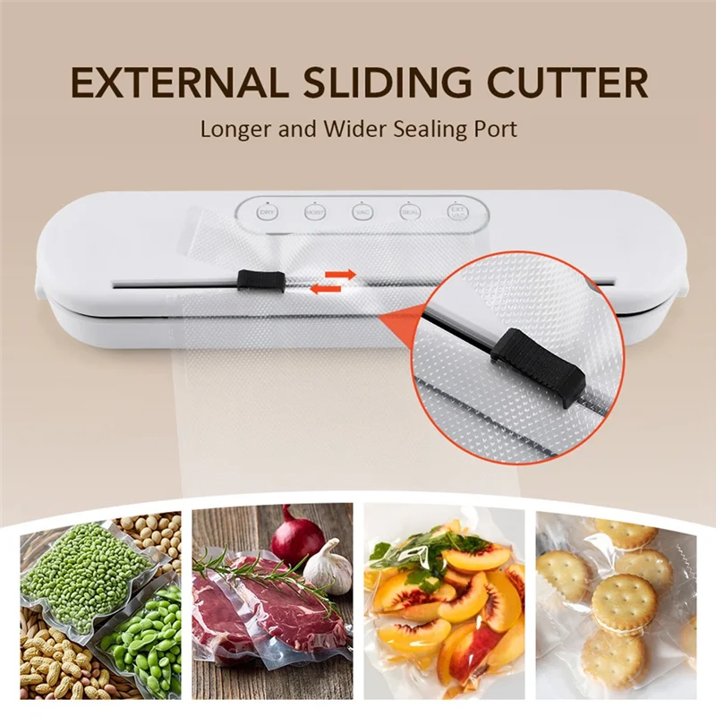 B59B-Vacuum Sealer Household Kitchen EU Plug Food Preservation And Sealing Machine For Wet And Dry Use