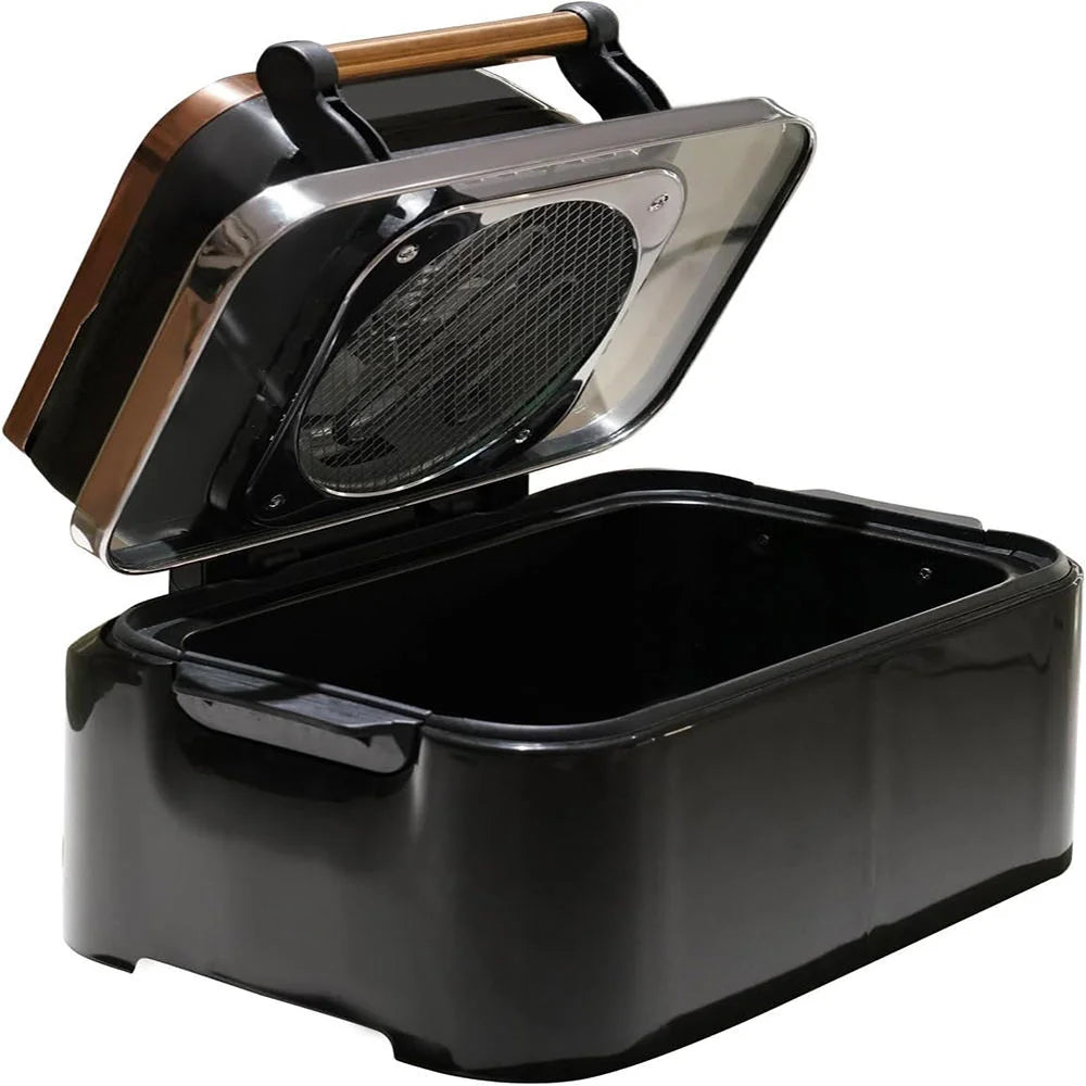 OEM Stainless Steel Square Intelligent Air-Fusion Air Fryer 8.1-10L Digital Control Non-Stick Energy-Saving Class Energy