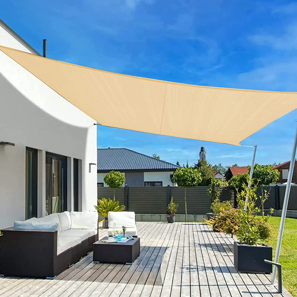 Waterproof Sun Shade Sail Canopy Rectangle UV Block Sun Shelter For Outdoor Garden Patio Backyard Terraza Awning Privacy Screen