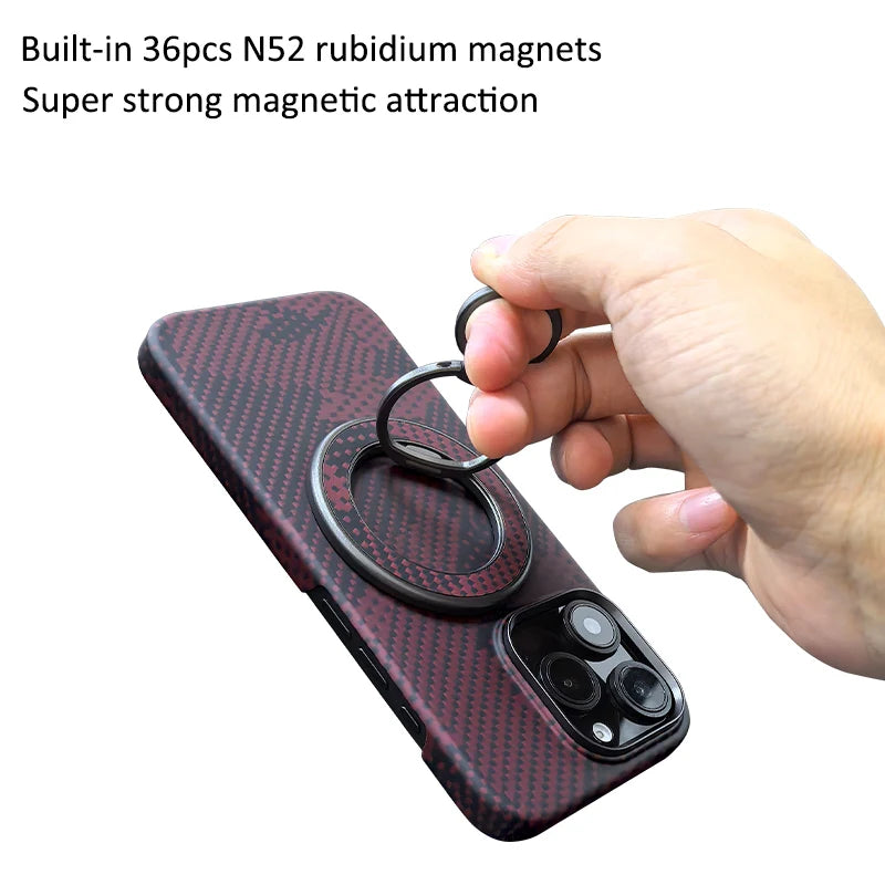 Aramid Fiber iPhone 17 Pro Max Case | Slim Military-Grade Cover Tidesmit