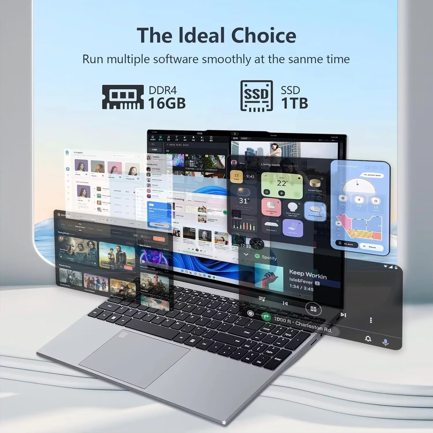 2026 i9 Laptops Windows 11 15.6" Laptop Fingerprint UnIock Intel Core i9-10980HK 16GB RAM 1TB 2TB SSD Office Gaming i9 Notebook