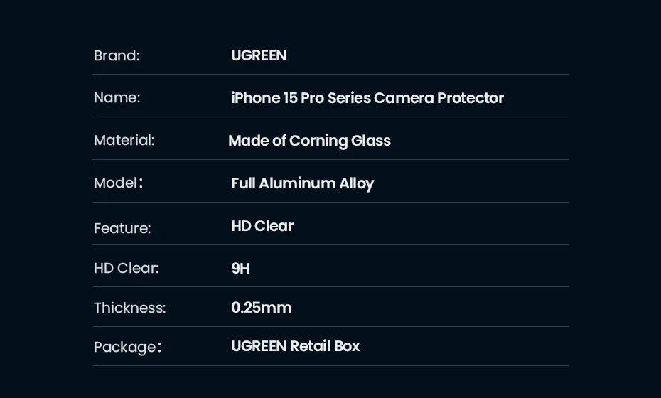 iPhone Camera Lens Protector - 9H Tempered Glass for Maximum Safety Tidesmit