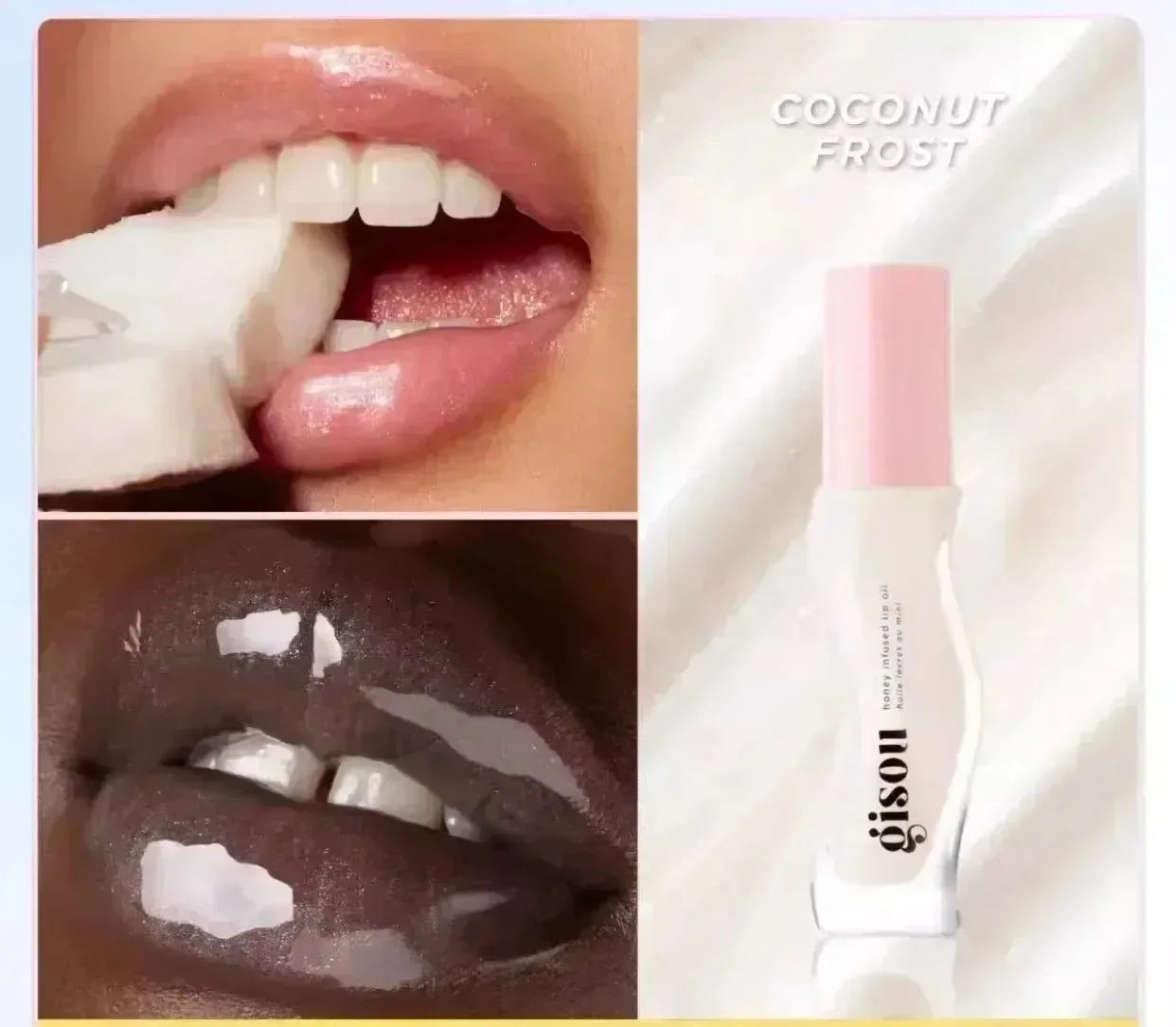 Moisturizing Lip Balm - Hydrating Plumping Gloss, Raspberry Swirl Lip Care Coconut frost China Mainland Tidesmit