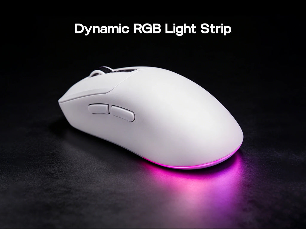 EPOMAKER NEX Lite Tri-mode Wireless PAW3311 Sensor Gaming Mouse with RGB Charging Dock & 1K Polling/12K DPI for Gaming & Office
